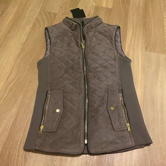 Fate Suede Quilted Vest NEW | XS - Picture 3 of 7